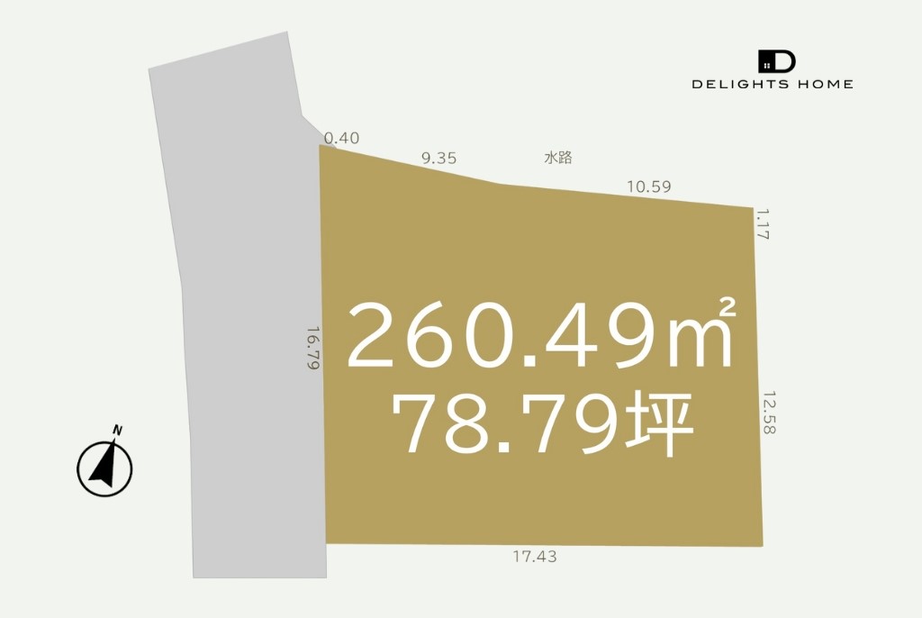 高木瀬町長瀬分譲地（78.79坪）